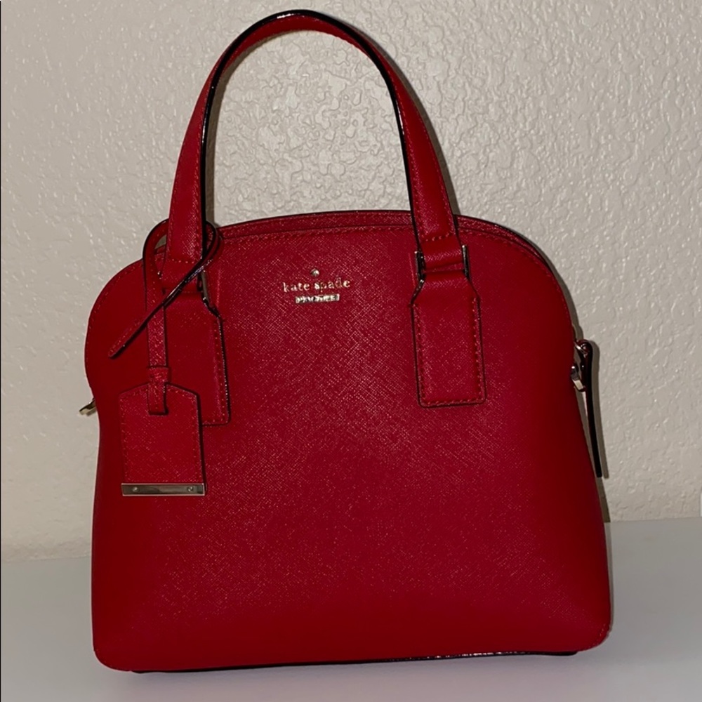 Red KATE SPADE crossbody purse